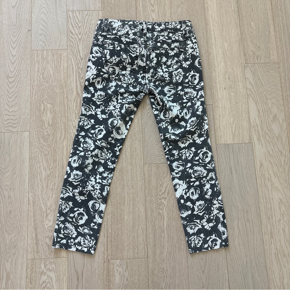 Material Girl Blue/White Floral Jeans - Size 1